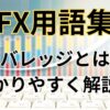 FXのレバレッジを簡単にわかりやすく解説