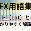 FXのロット（Lot）とは